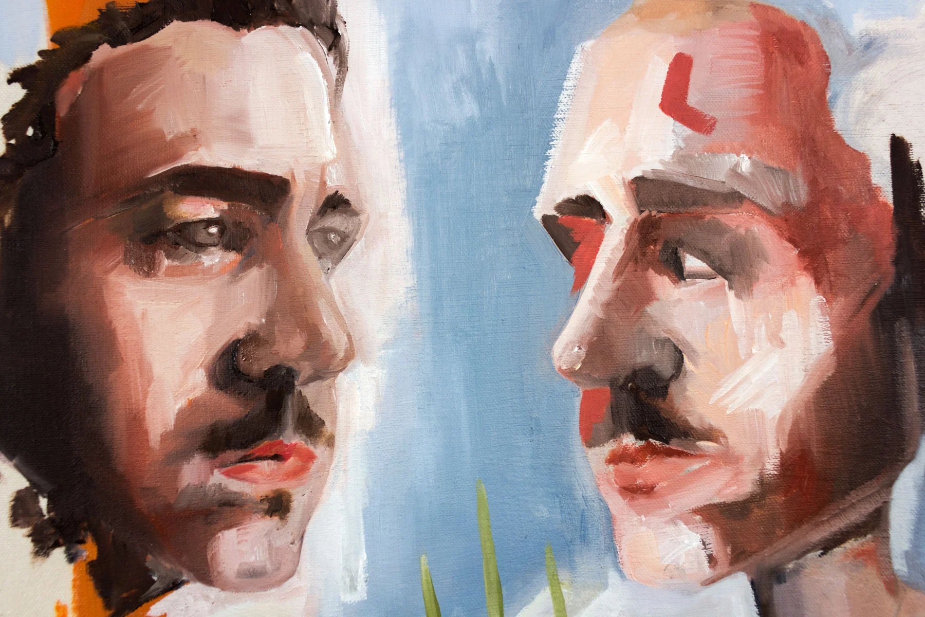  Detail, 2017, Oil on canvas, 2 panels, 24 x 36 in. each 