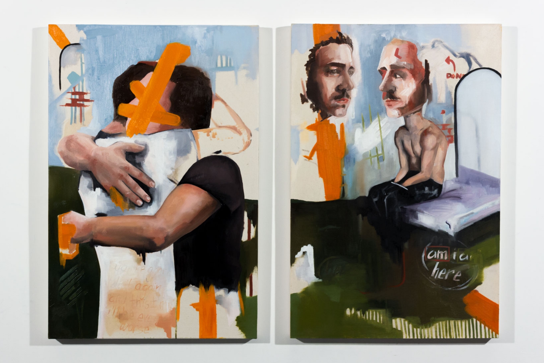  2017, Oil on canvas, 2 panels, 24 x 36 in. each 