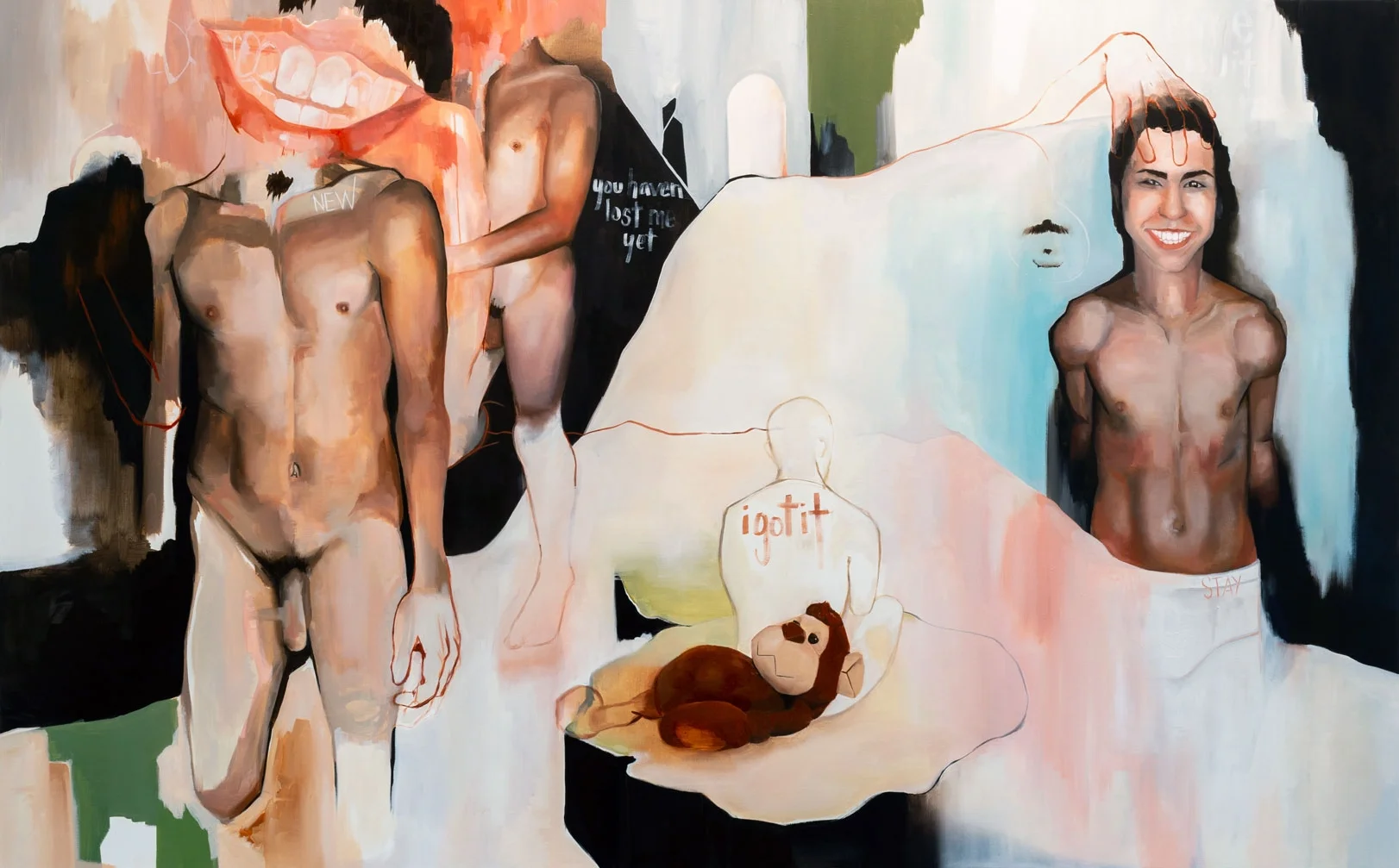  2018, Oil on canvas, 96 x 60 in. 