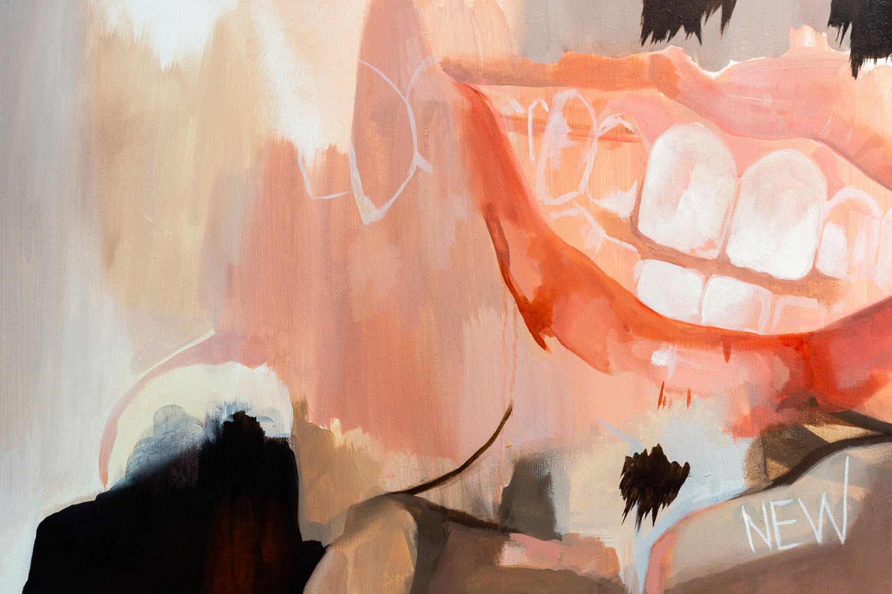  Detail, 2018, Oil on canvas, 96 x 60 in. 