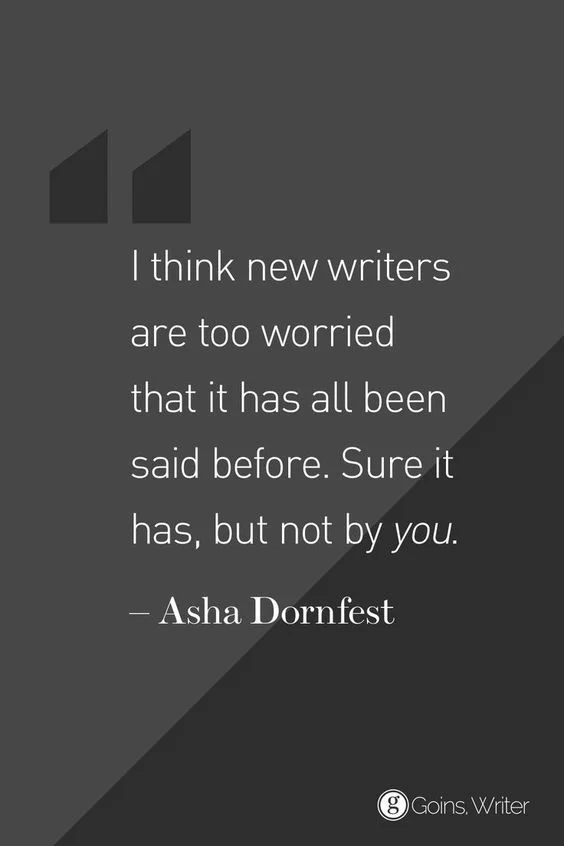 Great things I have heard or said or thought or repeated...