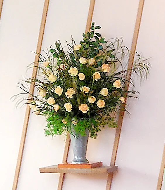 Flowers on 14 October 2018 in memory of Isobel Newell.