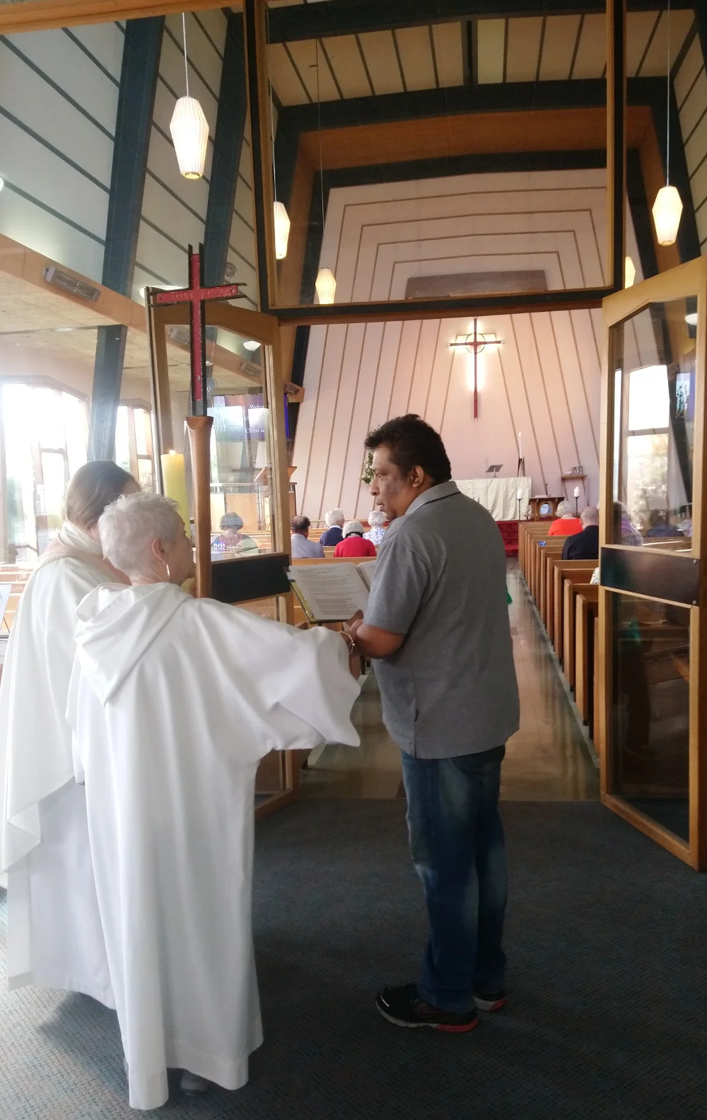 Preparing for the Easter service