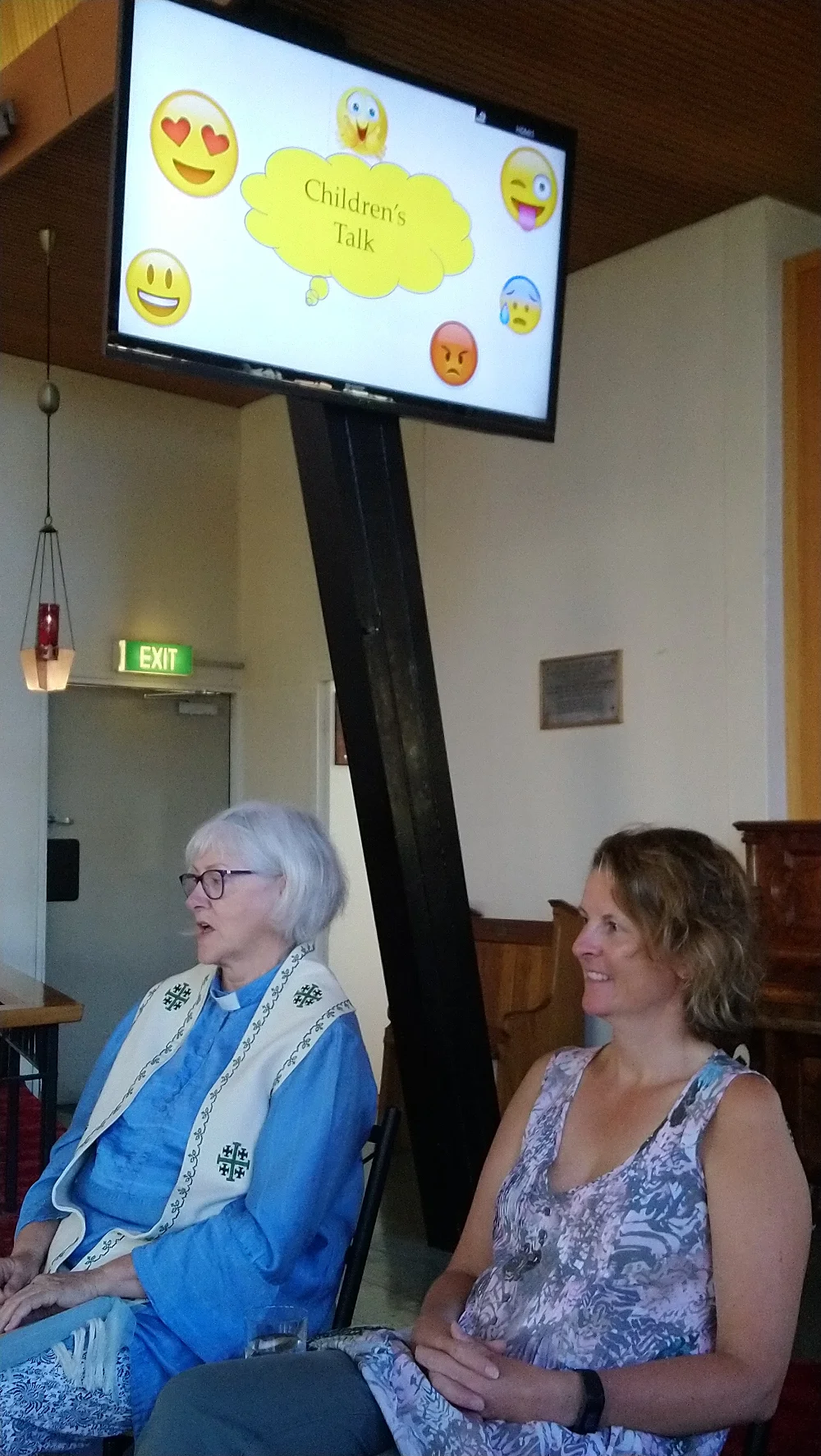 Revd Judith and Jose look on