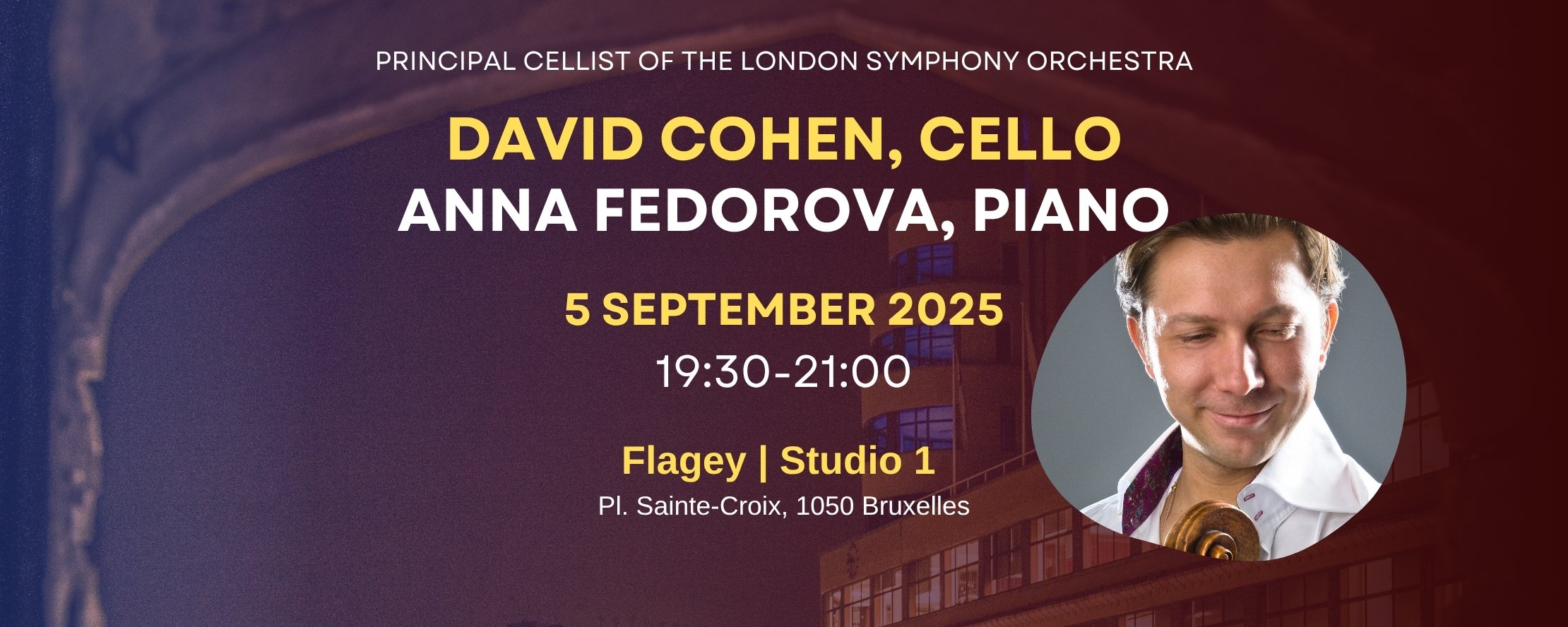 David Cohen, cello & Anna Fedorova, piano