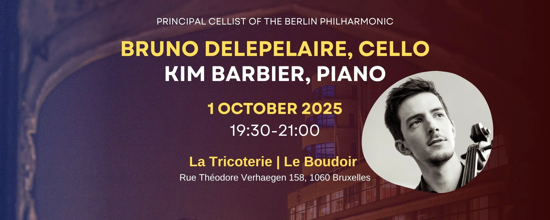 Bruno Delepelaire, cello & Kim Barbier, piano