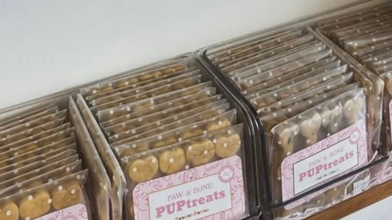 Dog treats from Paw and Bone for four legged friends at Hippersons .png