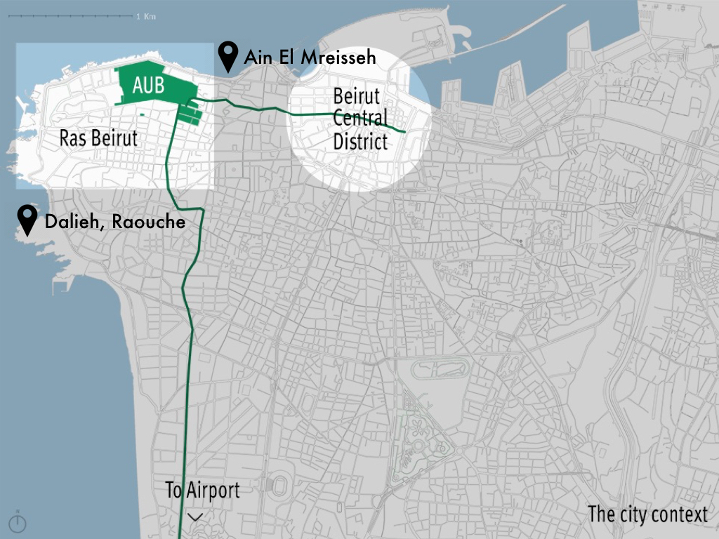 This map was created by the American University of Beirut Neighborhood Initiative
