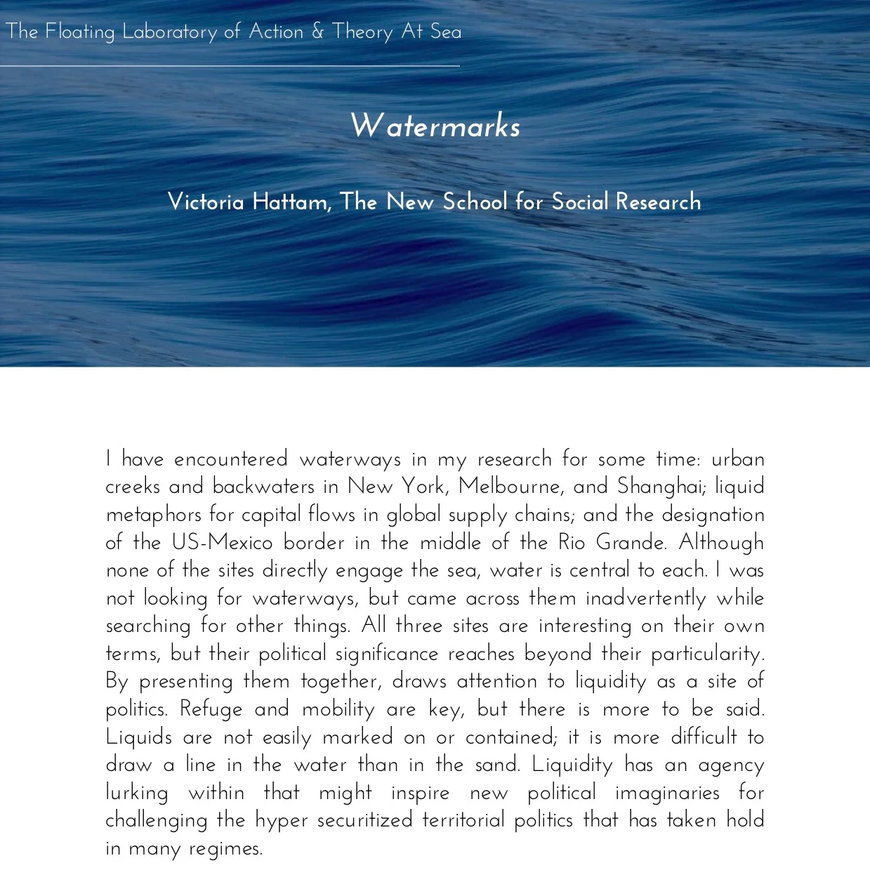 CONFERENCE: Tracing the Debris (Abstract)
