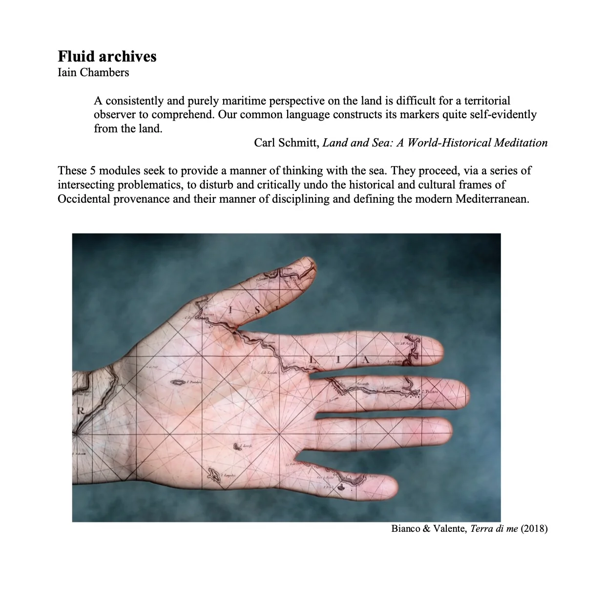 PEDAGOGY: Fluid Archives (SIPHES Syllabi)