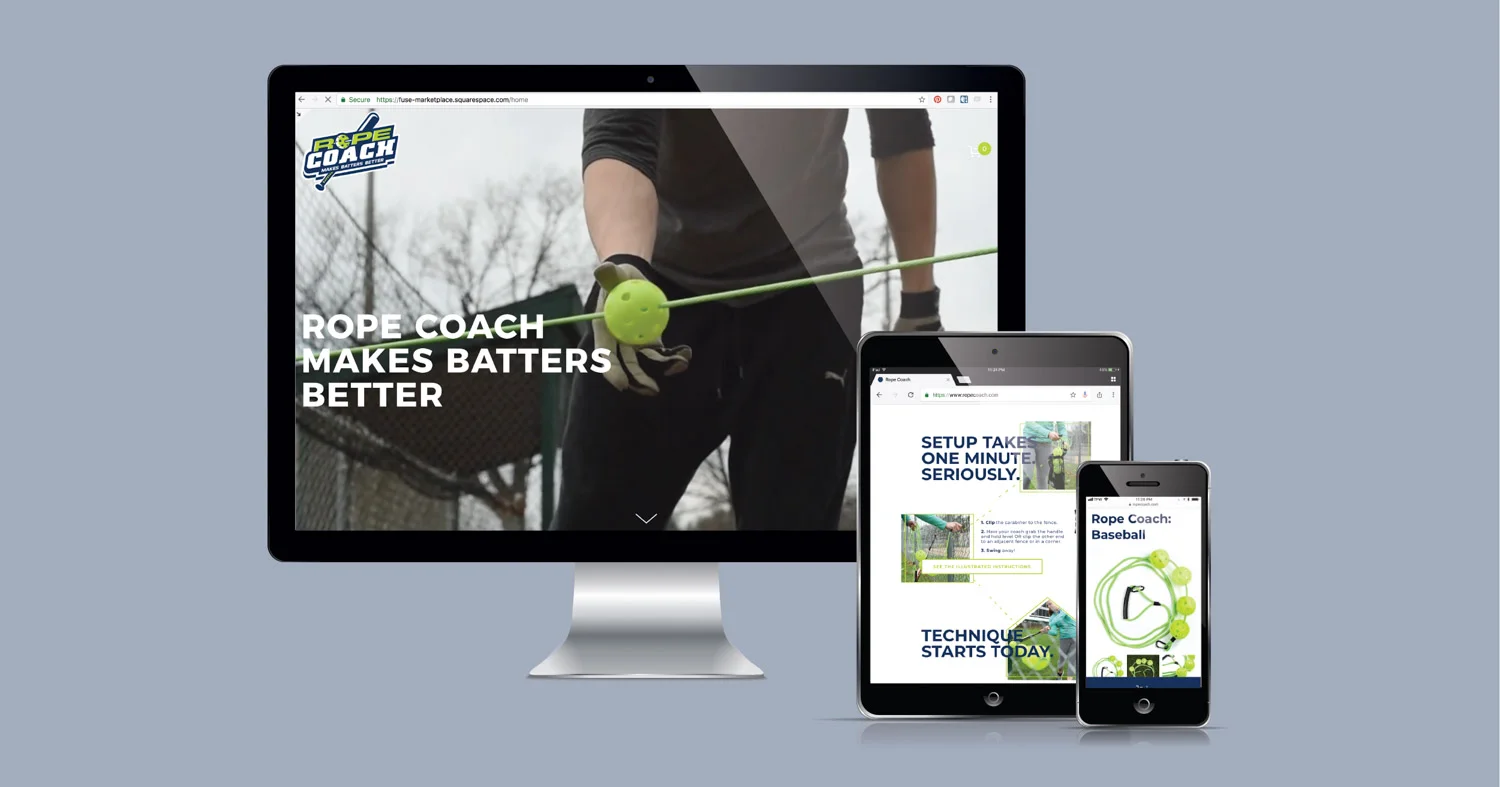 Rope Coach's Squarespace e-commerce website design and development by Current 120.
