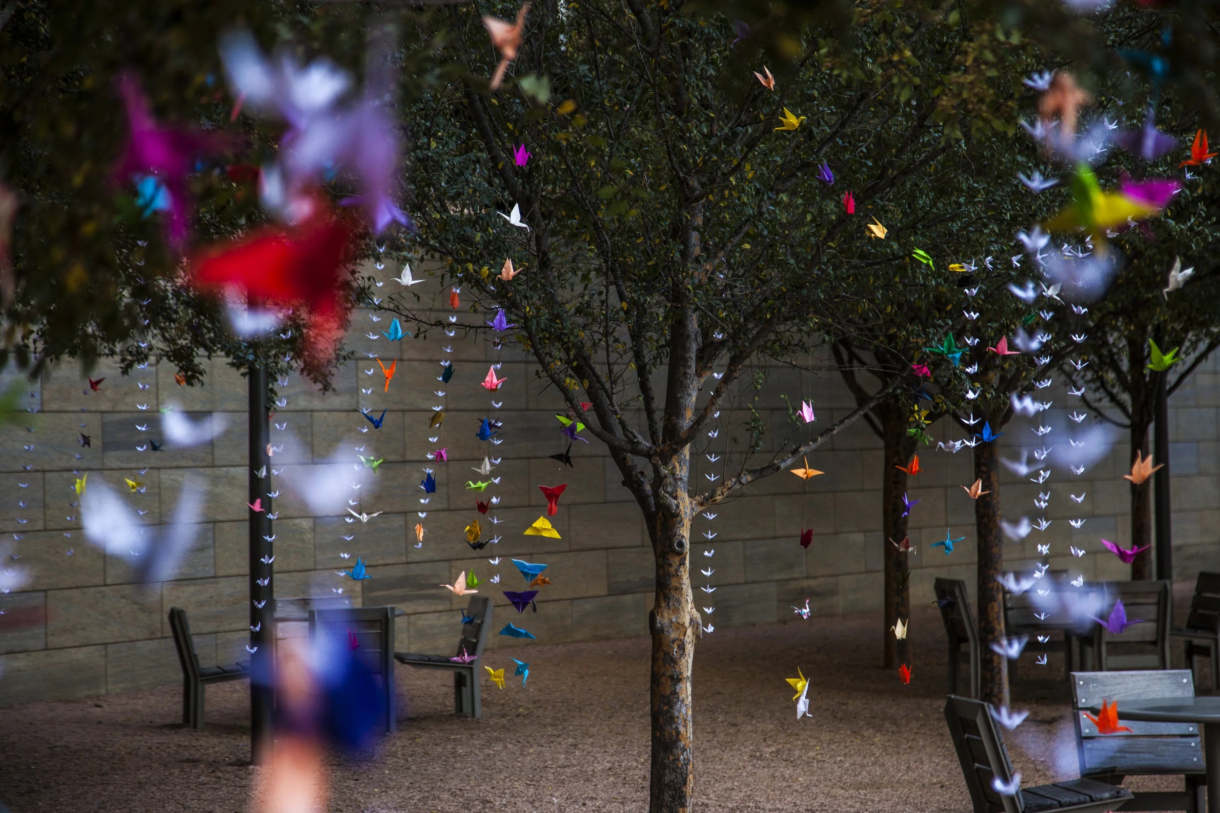 Downtown Dallas Inc. Origami Installation, Photo Courtesy of Public City
