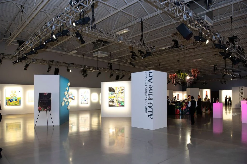 An artful space with powerful meaning. 🎨 We had the honor of working with our client, Dallas Children&rsquo;s Advocacy Center, to design this gallery experience for their fundraising event, Art for Advocacy&mdash;curating the layout and creating cus