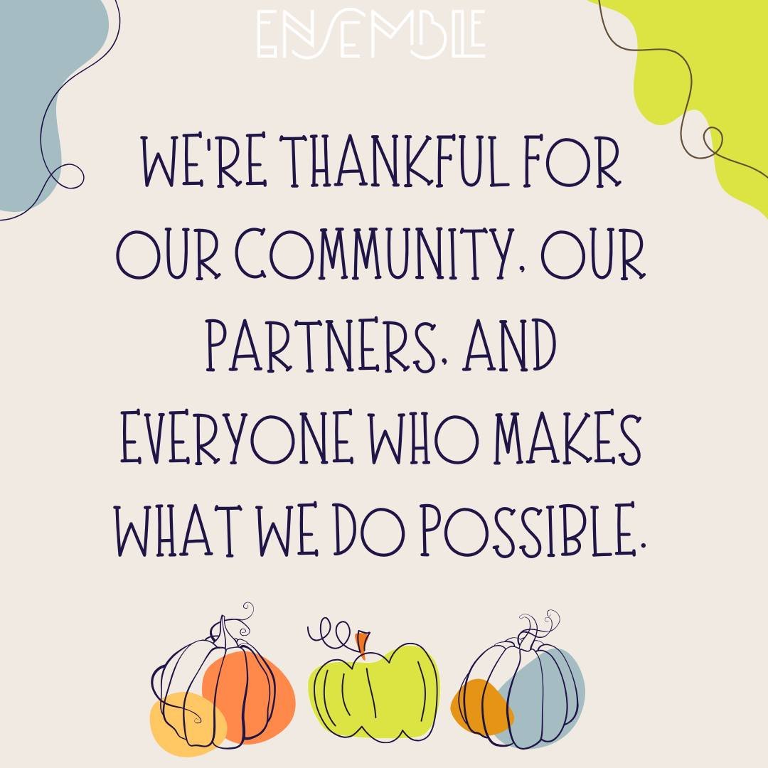 We are thankful for our partners, community, and friends. ✨

#Ensemble #Dallas #Texas