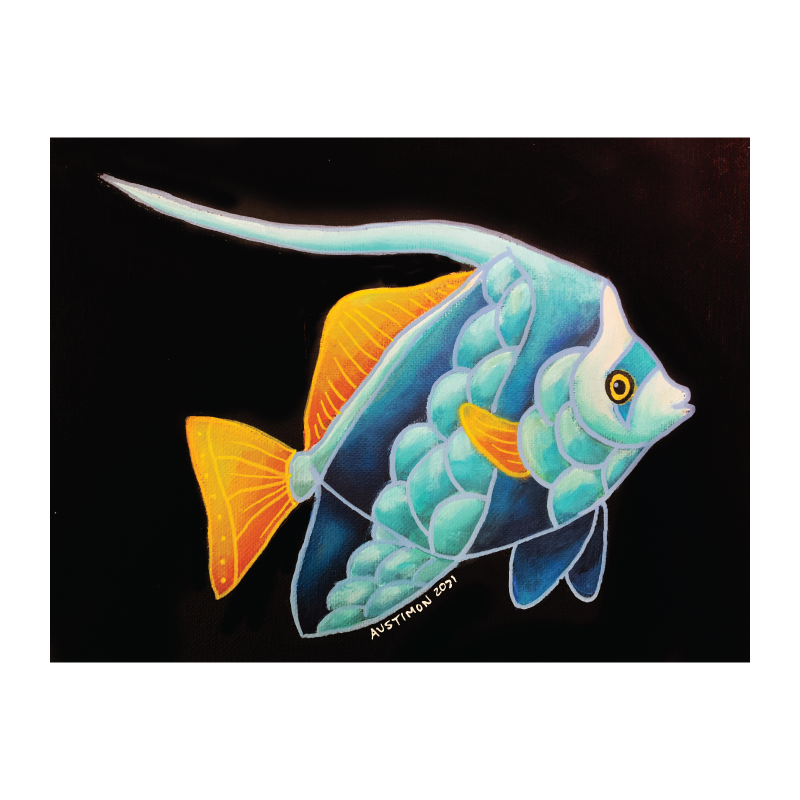BLUE BUTTERFLY FISH