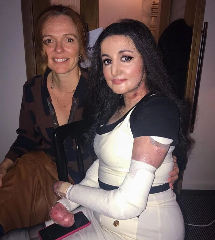 Nikki and Myra prepping for interviews