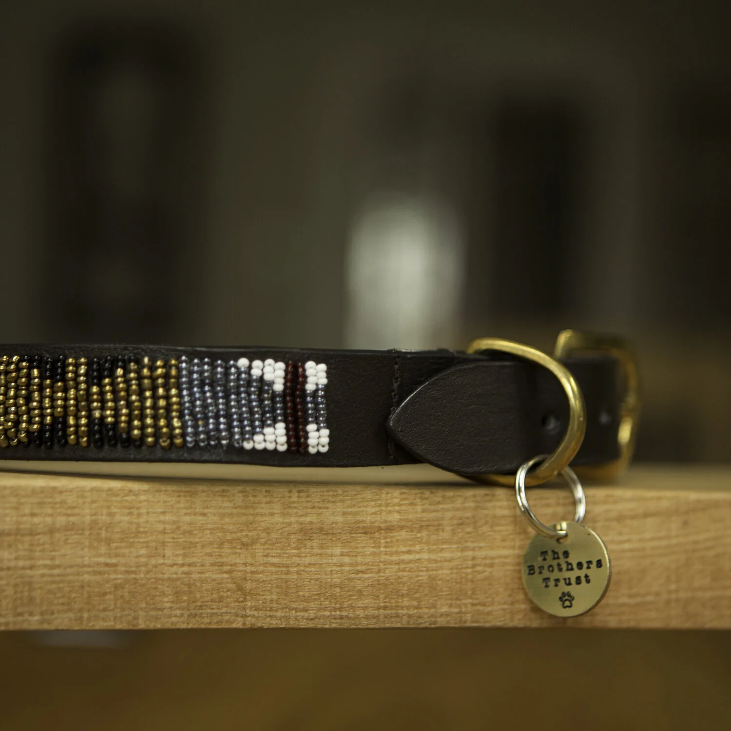 large bead dog collar