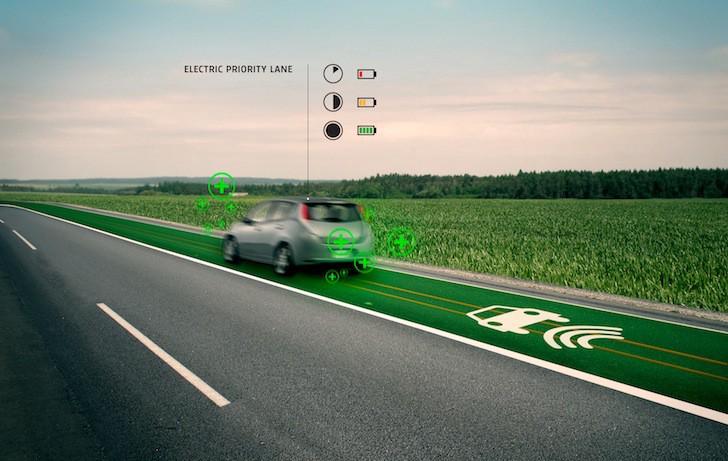 Electric vehicles on the road