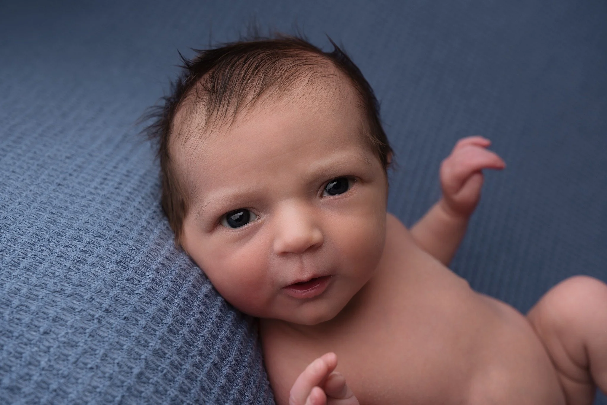 "If you think I'm going to go to sleep you've got another thing coming" 😅

The stare into my soul says it all! Sometimes all of my usual tricks to get babies settled enough for sleepy, naked photos just don't work...and that's ok! 

I was 
