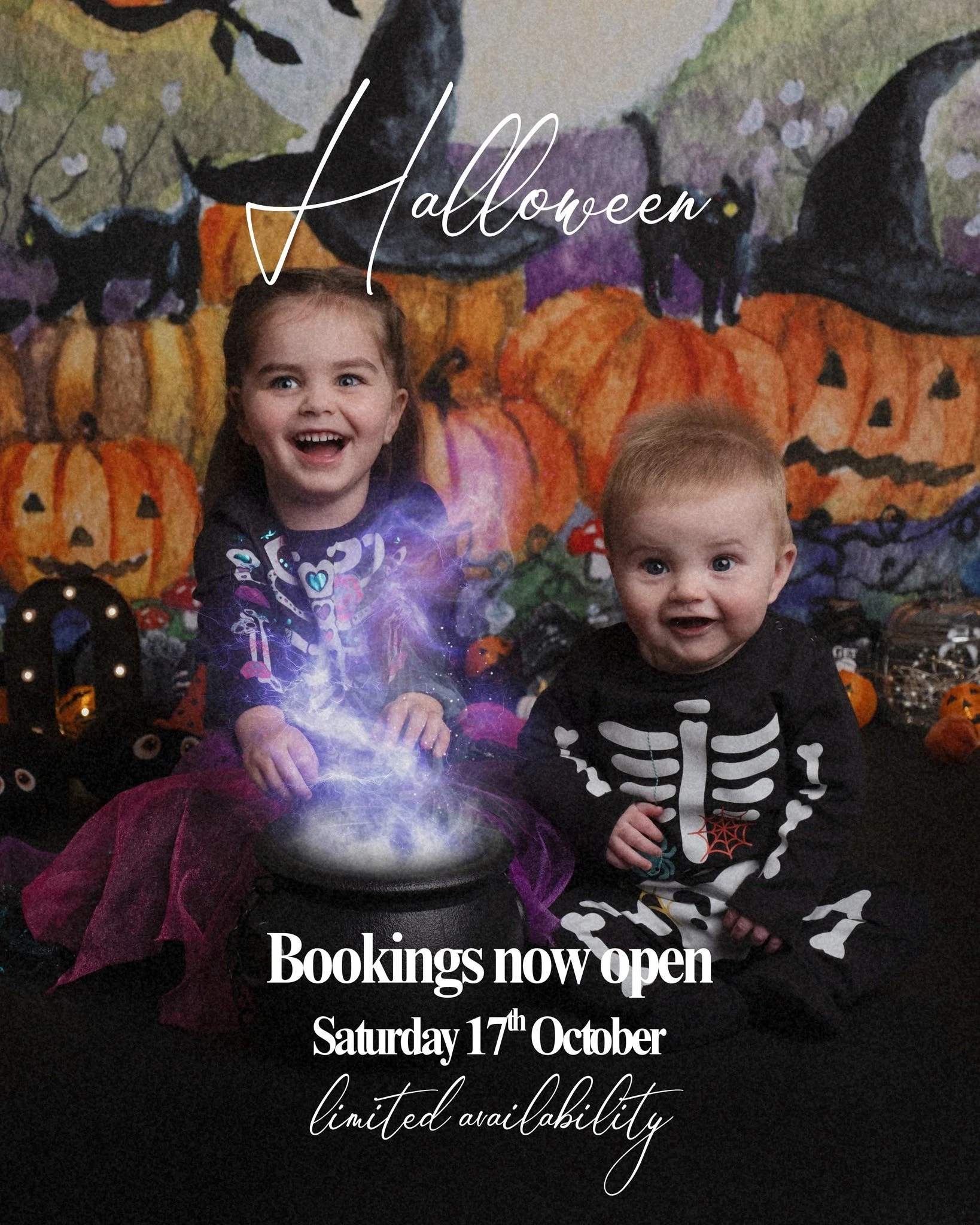 🎃 H A L L O W E E N 🎃

Halloween sessions are live and ready to book using the link in my bio!

Taking place on Saturday 17th October ONLY for just &pound;25 you will receive:

🎃 A spooky 20 minute session in The Creepy Cabin
🎃 One digital image 