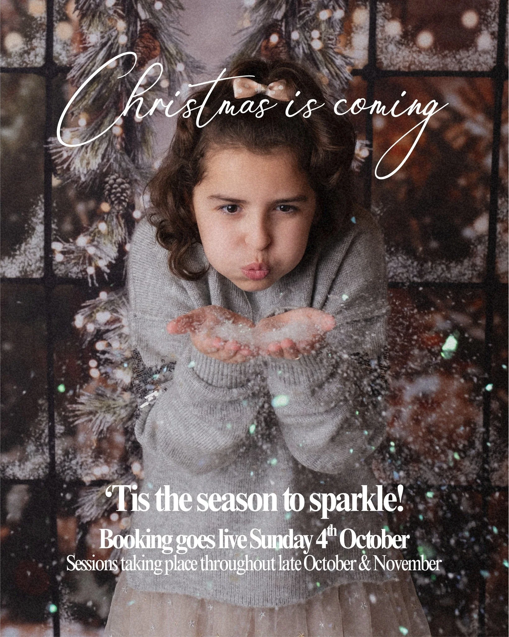 It's almost time...

Expect to see a lot of Christmas over the next few days as I remind you about all the different sets available...and a gorgeous new one! 🎀

This year's Christmas mini sessions will be going live to book on Sunday 4th October!

?