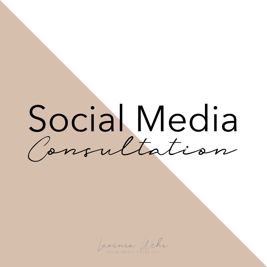 1:1 Social Media Consultation 