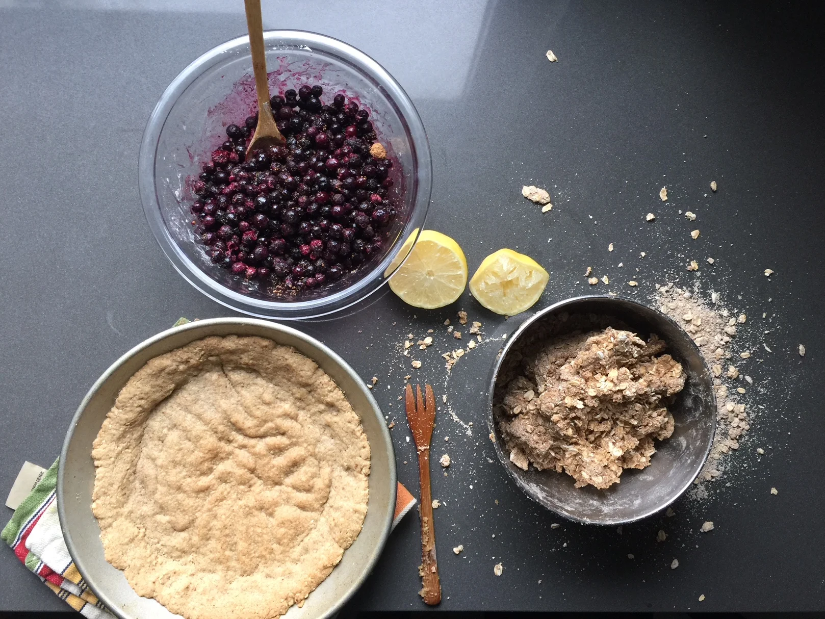 Don't forget to bake the crust first on it's own before filling it (and then baking the pie as a whole)