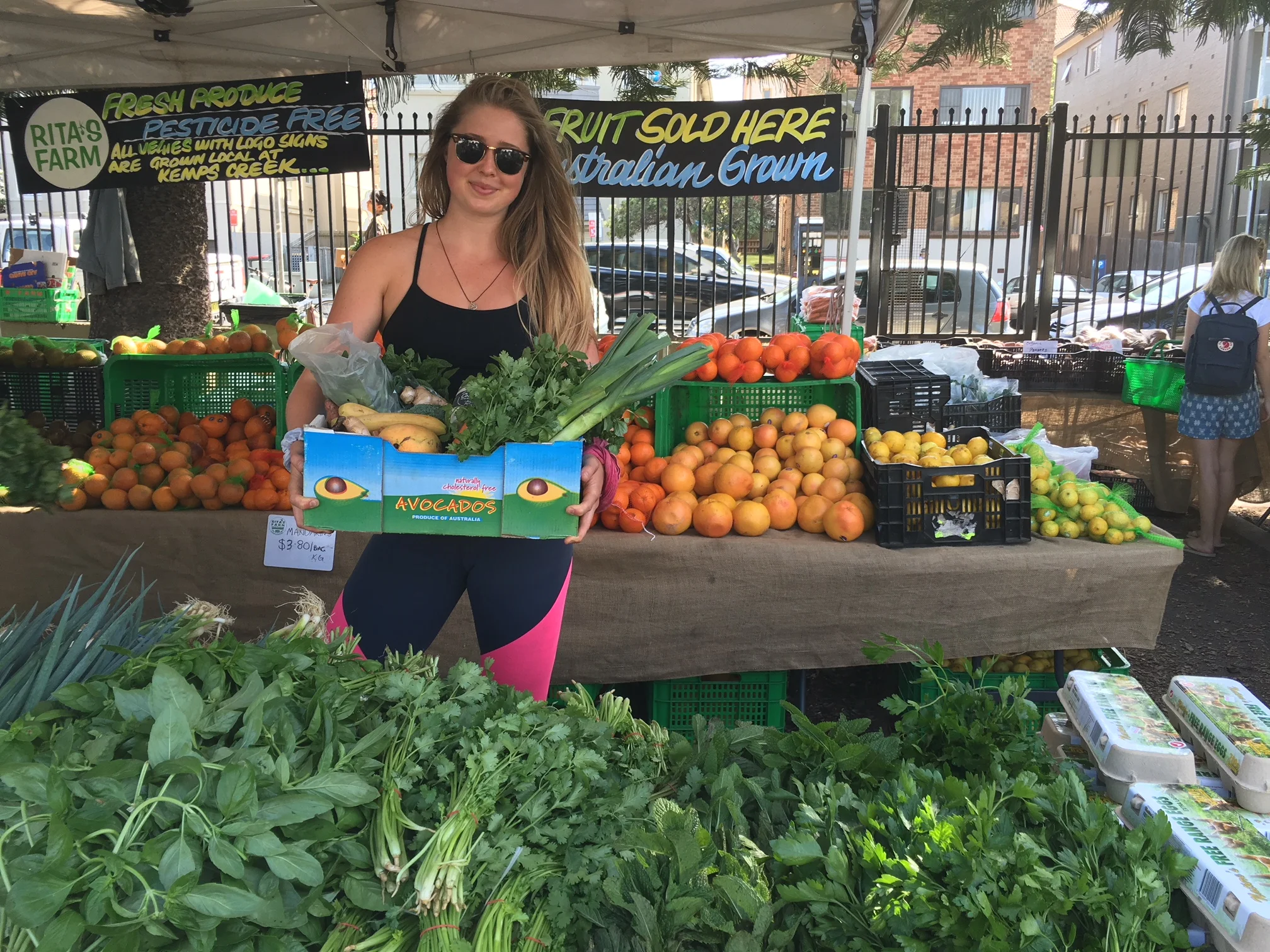 Bondi Beach farmers markets -Satuday mornings.