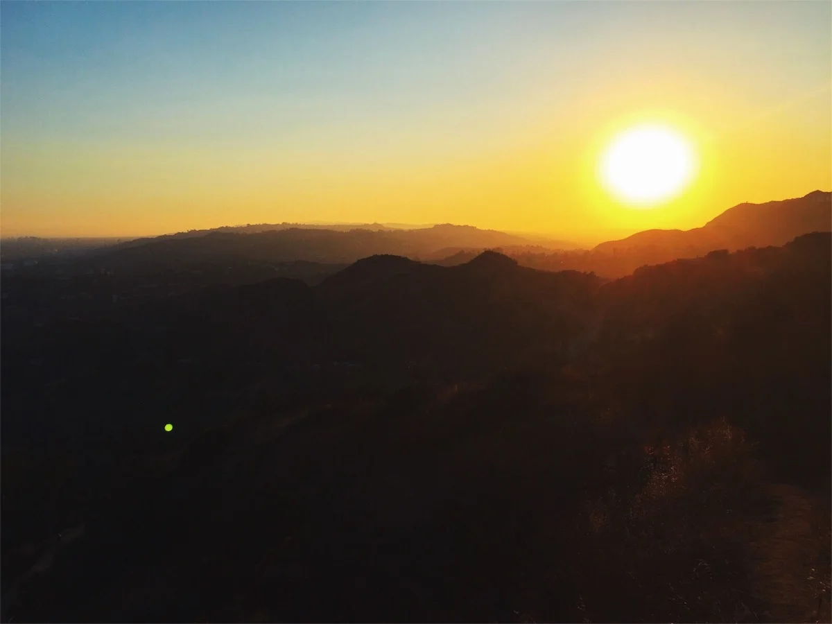 Sun setting over LA, summer 2017.