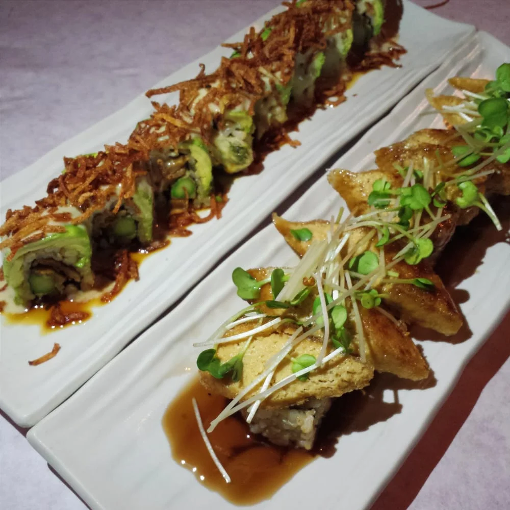 Crunchy Tiger Hidden Dragon and Crispy Golden Gate at Shojin.