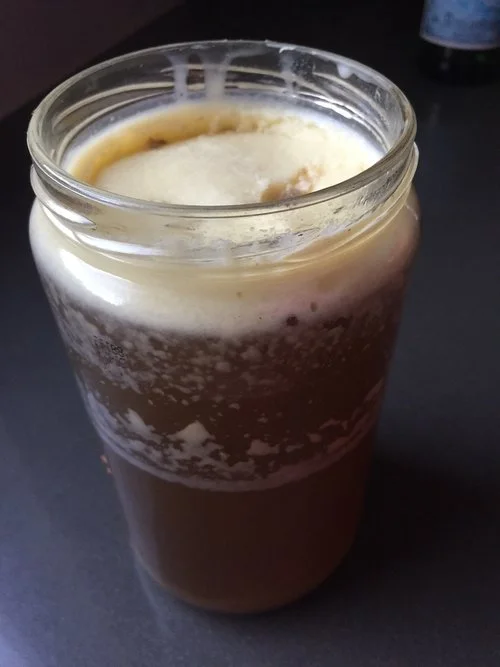 Once cooled and refrigerated, your broth will develop a layer of fat. That thick layer of fat is a sign your broth is a total SUCCESS ! It will melt back down when you re-warm your broth, drink it!!