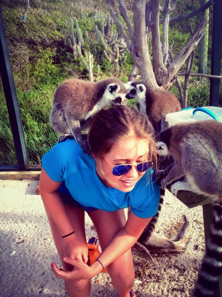 Hanging with Lemurs on Necker Island, when I was working for Richard Branson in the BVI’s. Housing, included!