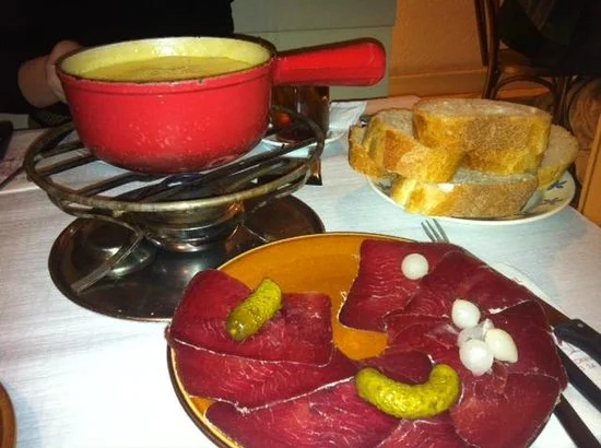 Cheese fondue at Cafe du Soleil.