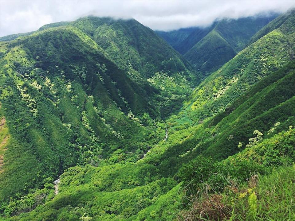 West Maui Mountains views from the Waihe’e Ridge.