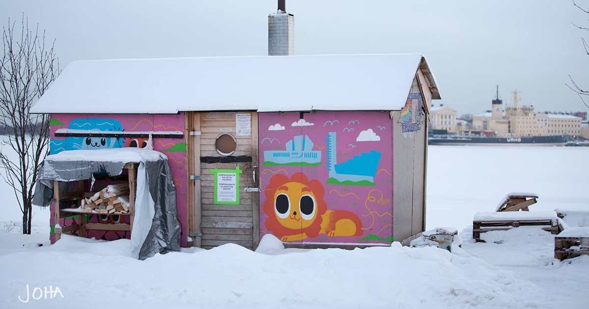 Sompa has changed a lot over the years! From one to two saunas, and now with a big development encroaching… better get there soon! (Photo: Joha)