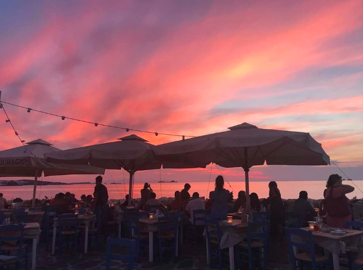 Sunset from Taverna Mira.
