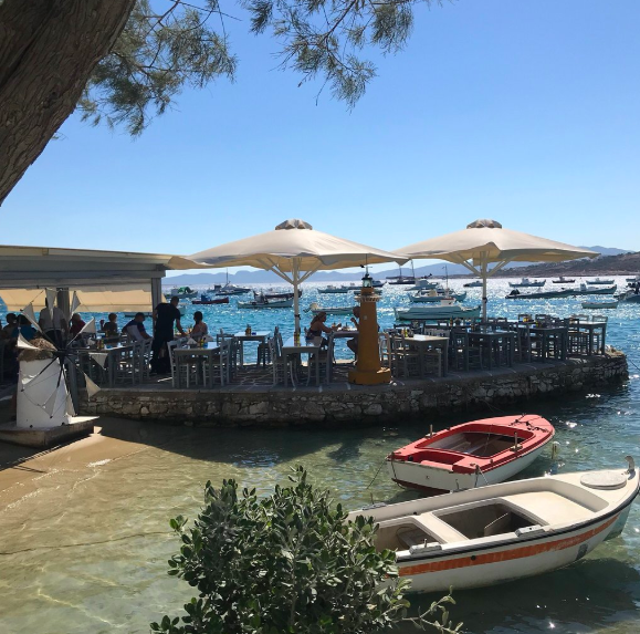 The patio at Taverna Balcony.