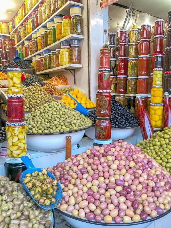 You’ll find olives year round and in abundance.