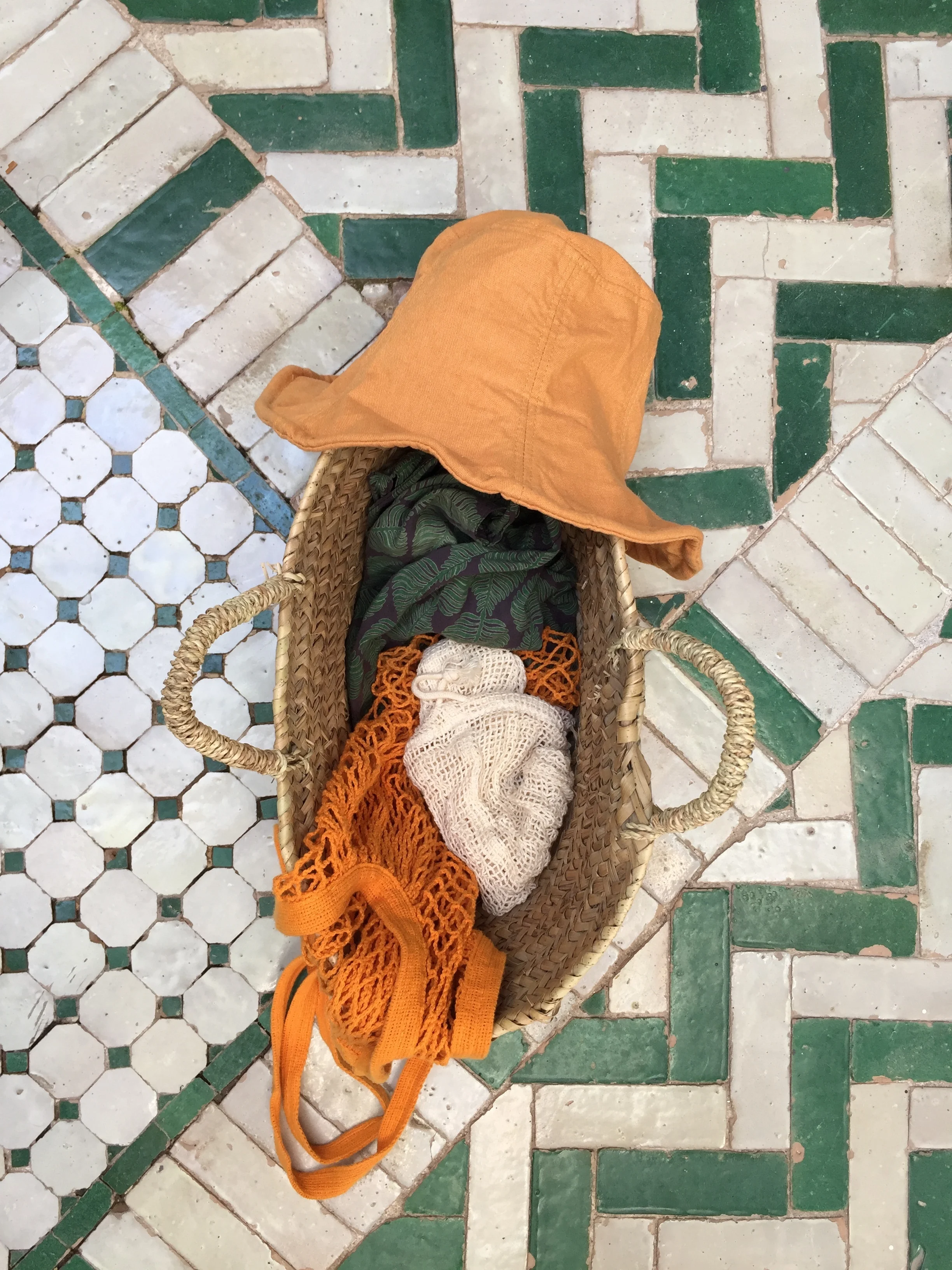 Hot tip: if you know you’re a farmer’s market kinda person— pack a few cloth bags with you. Morocco is hardcore into plastic bags! If you forget, these wicker hand woven bags are about 20 dirhams (2 Euros) so grab one at the start of your trip instead of relying on plastic.