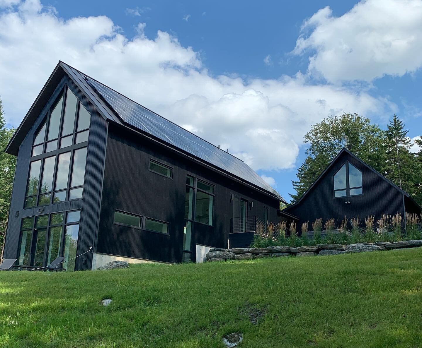 Framing, windows &amp; doors, siding/exterior finishes and roofing completed on this net zero home for @redhousebuilding in fall 2019 @maclayarchitects @loewenwindows