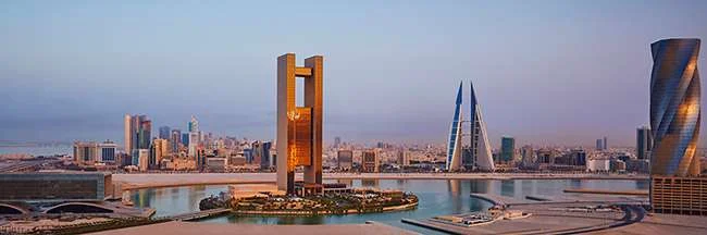 The imposing Four Seasons stands on its own island in Manama