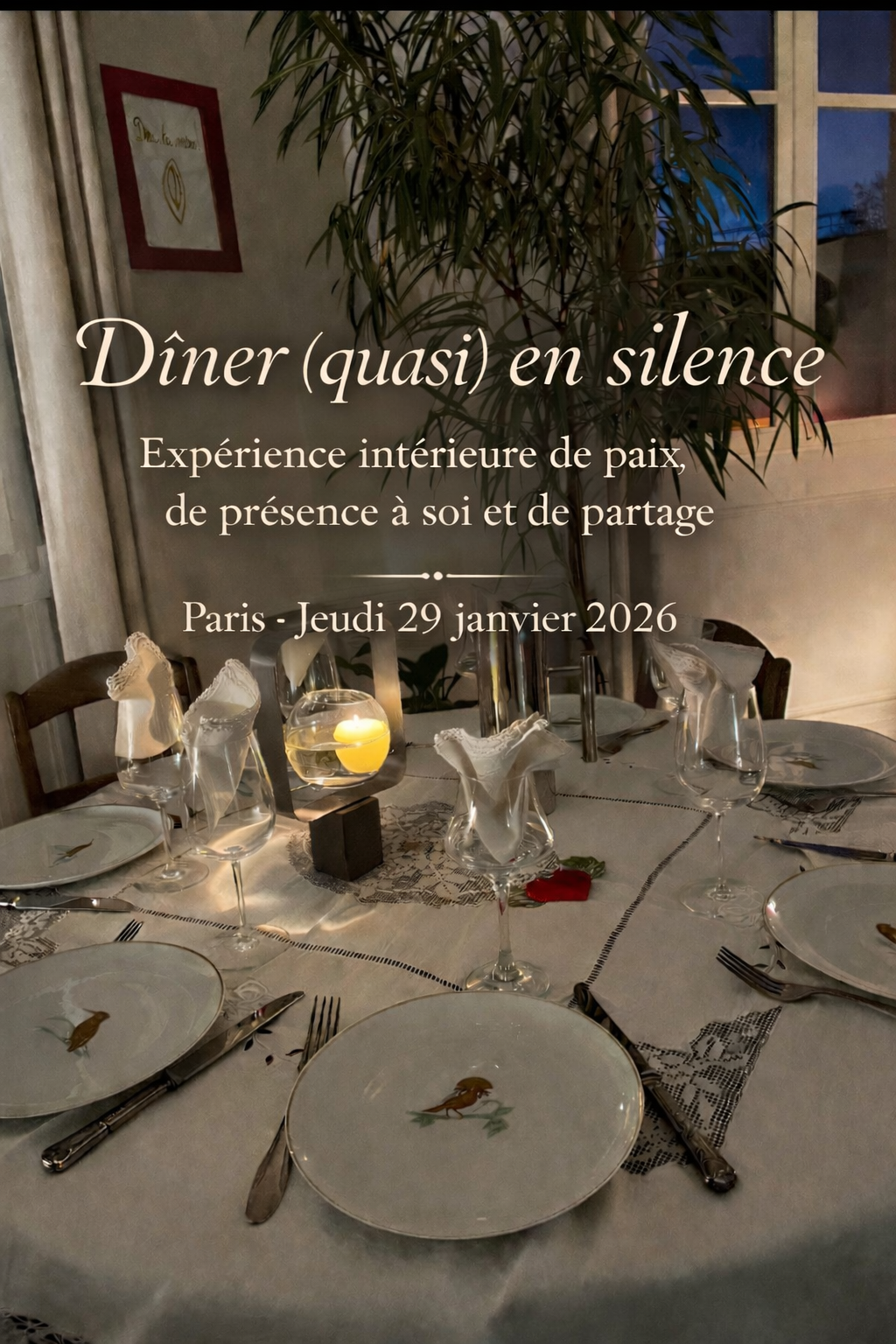Diner en (quasi) silence