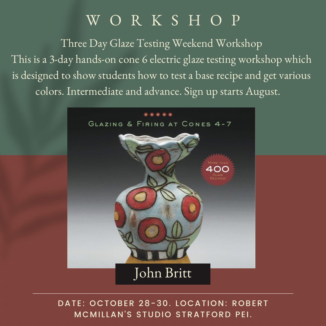 Glazing Techniques Pottery Workshop with John Britt