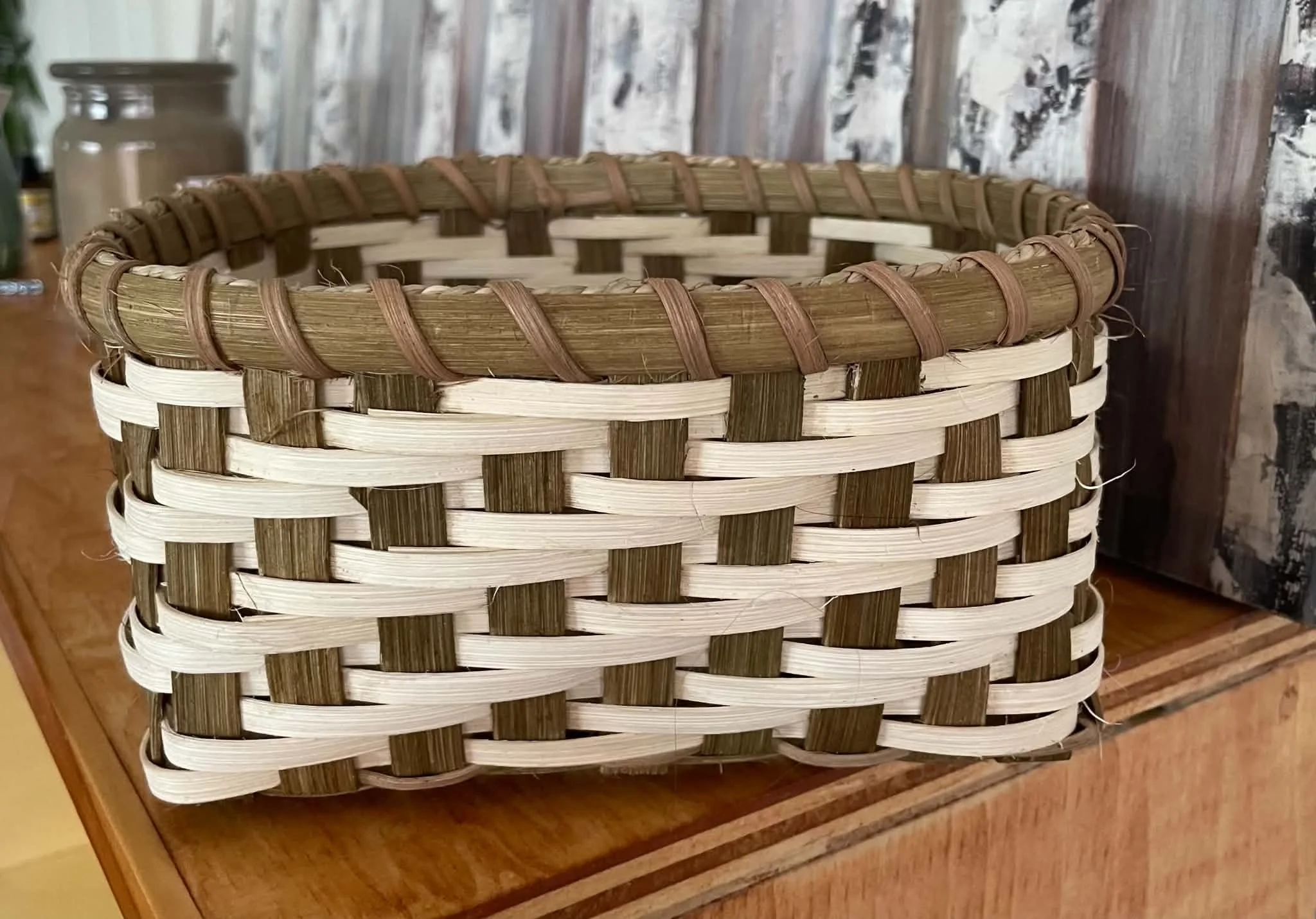 twill weave basket