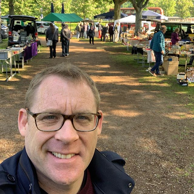 Attending the Krefeld, Germany outdoor toy show today.