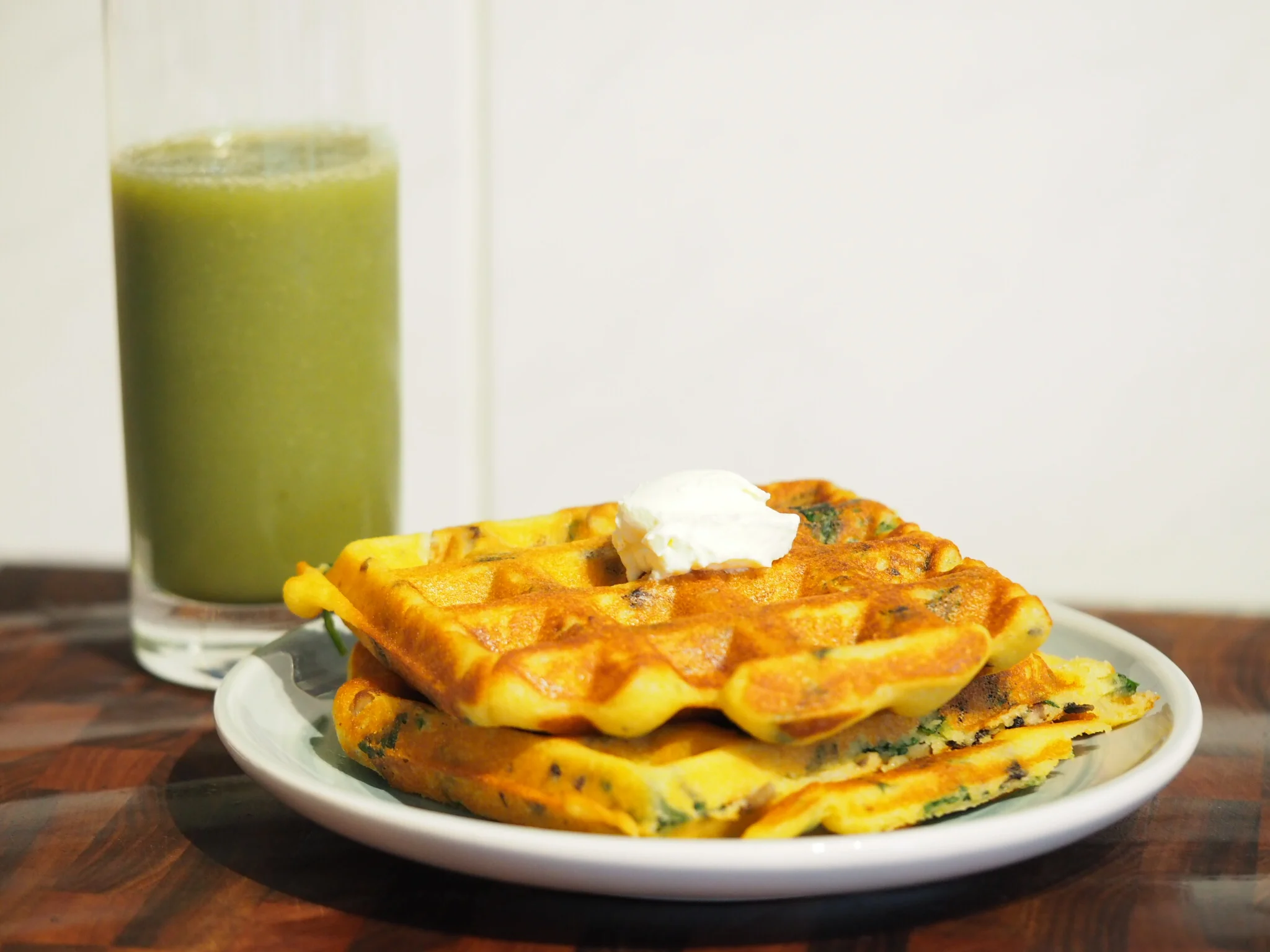 Yummy savory Waffles