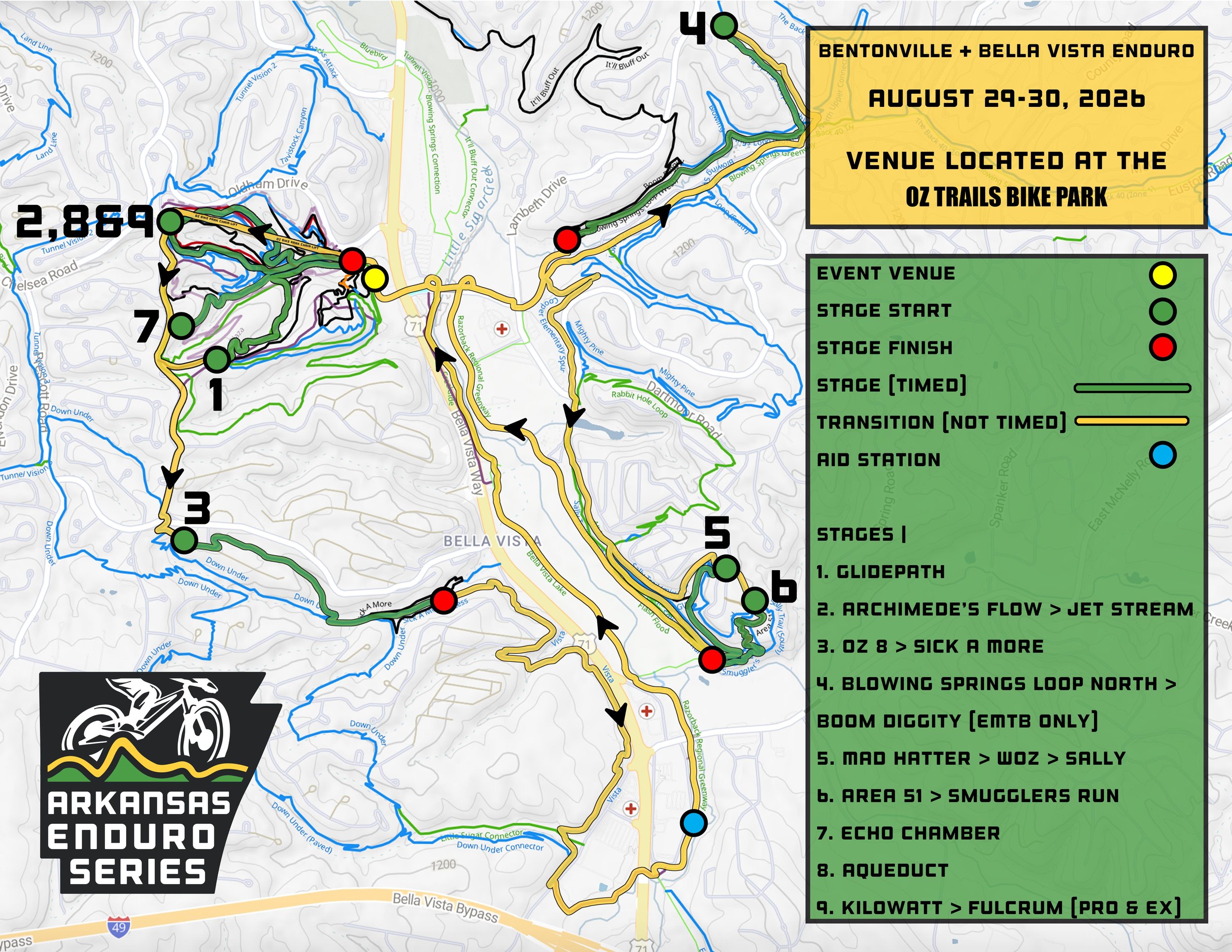 Arkansas Enduro Series - 2026 Season - Round 1 Course Map