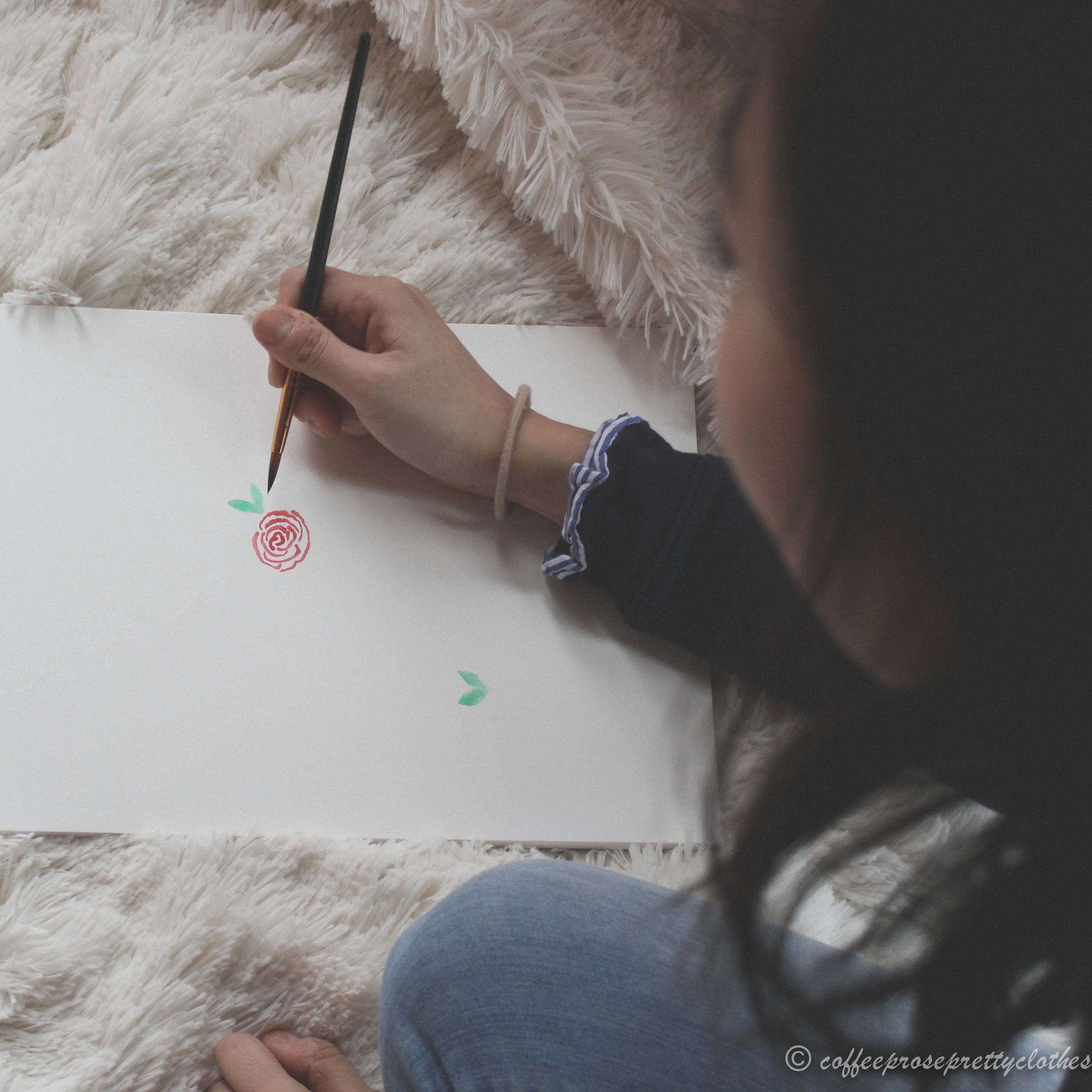 How to Paint a Watercolor Rose