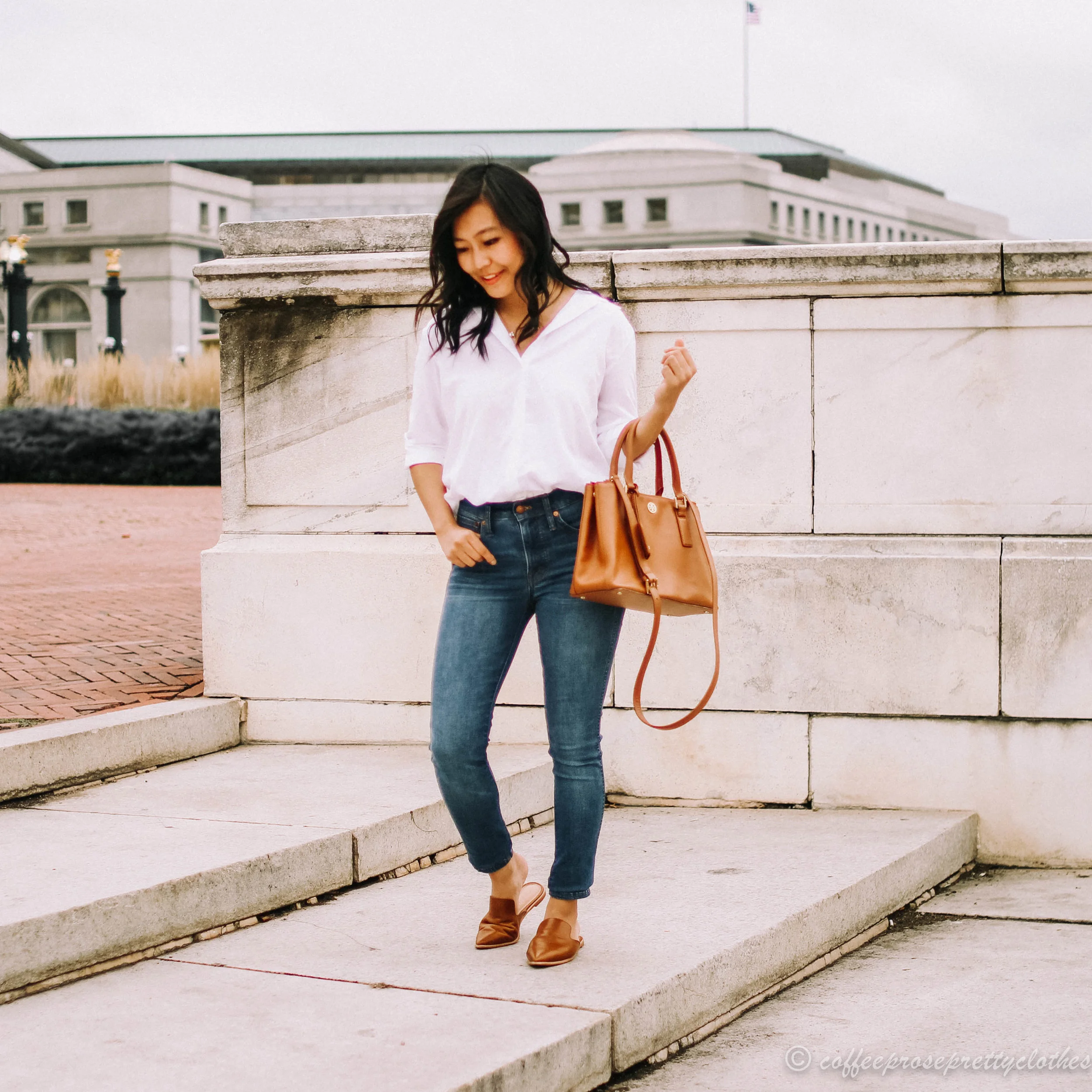 Rayon Blouse and Pointed Mules