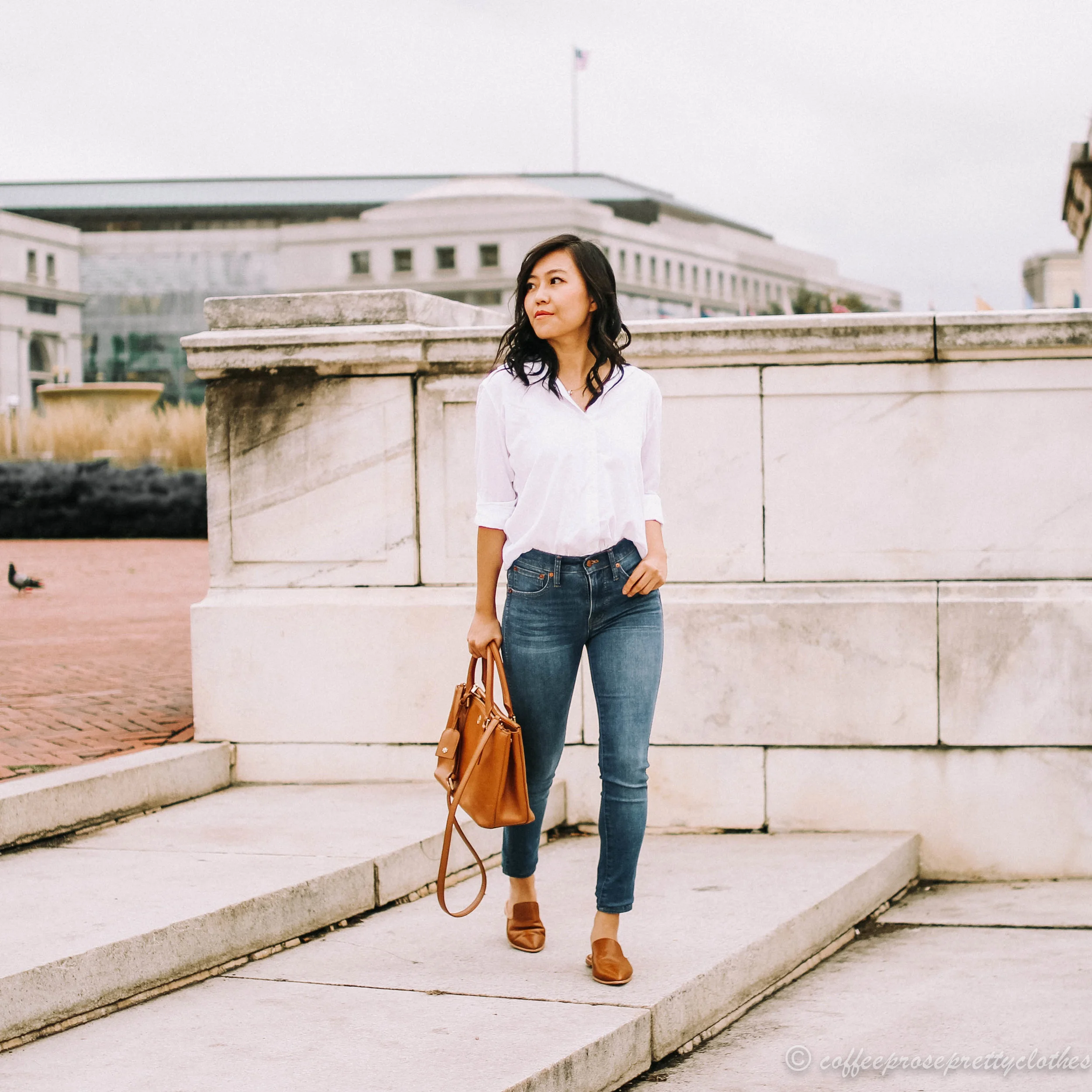 Rayon Blouse and Pointed Mules
